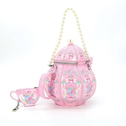 Pretty Pink Teapot Bag