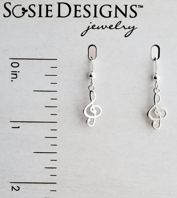 Sosie Designs - Pendientes con clave de sol