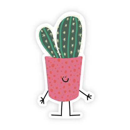 Cactus Doodle Friend Decal Sticker