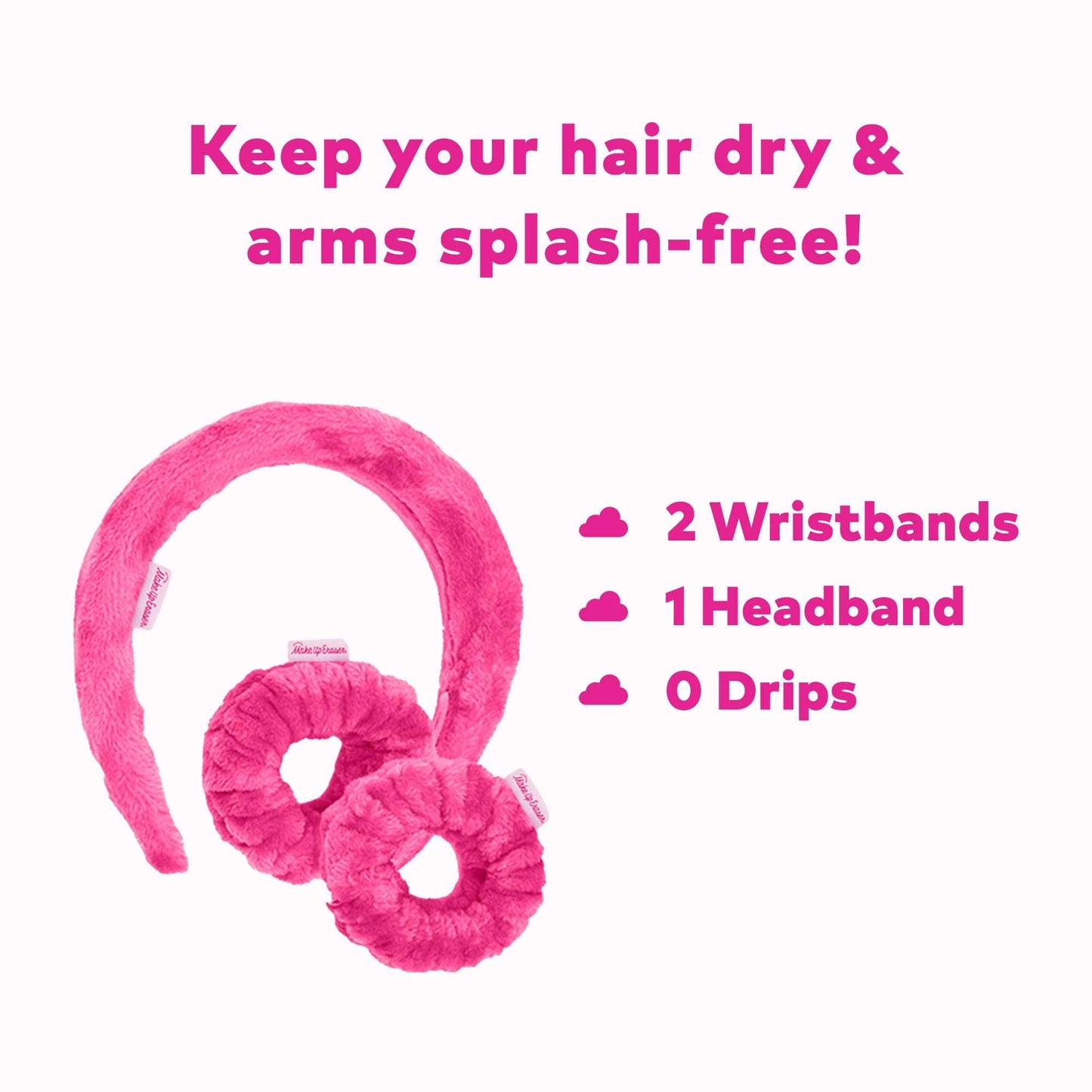 The Original MakeUp Eraser - Drip Eraser Spa Gift Set | Pink