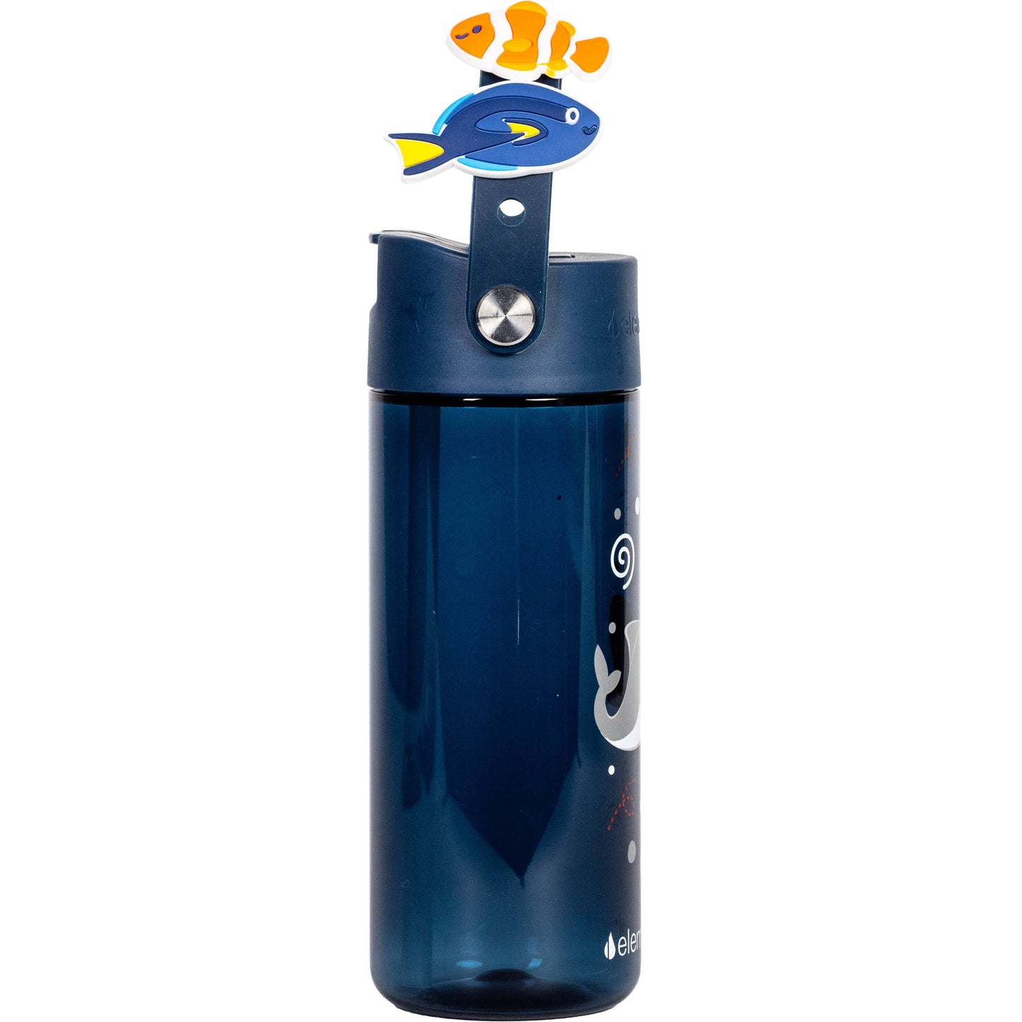 Personalizable Charm Water Bottle 18oz Shark Friends