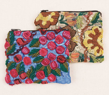 Small Floral Pouch