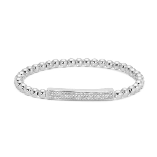 Pave Bar Stretch Bracelet