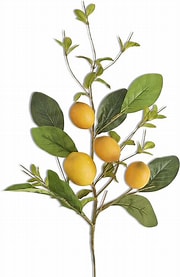 28 inch Lemon and Foliage Stem