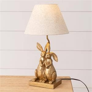 Lamp - Gold Bunnies