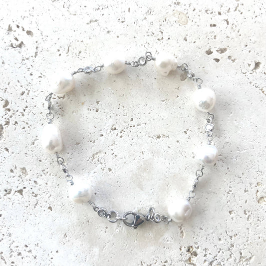 Anklet fresh water pearl jewelry