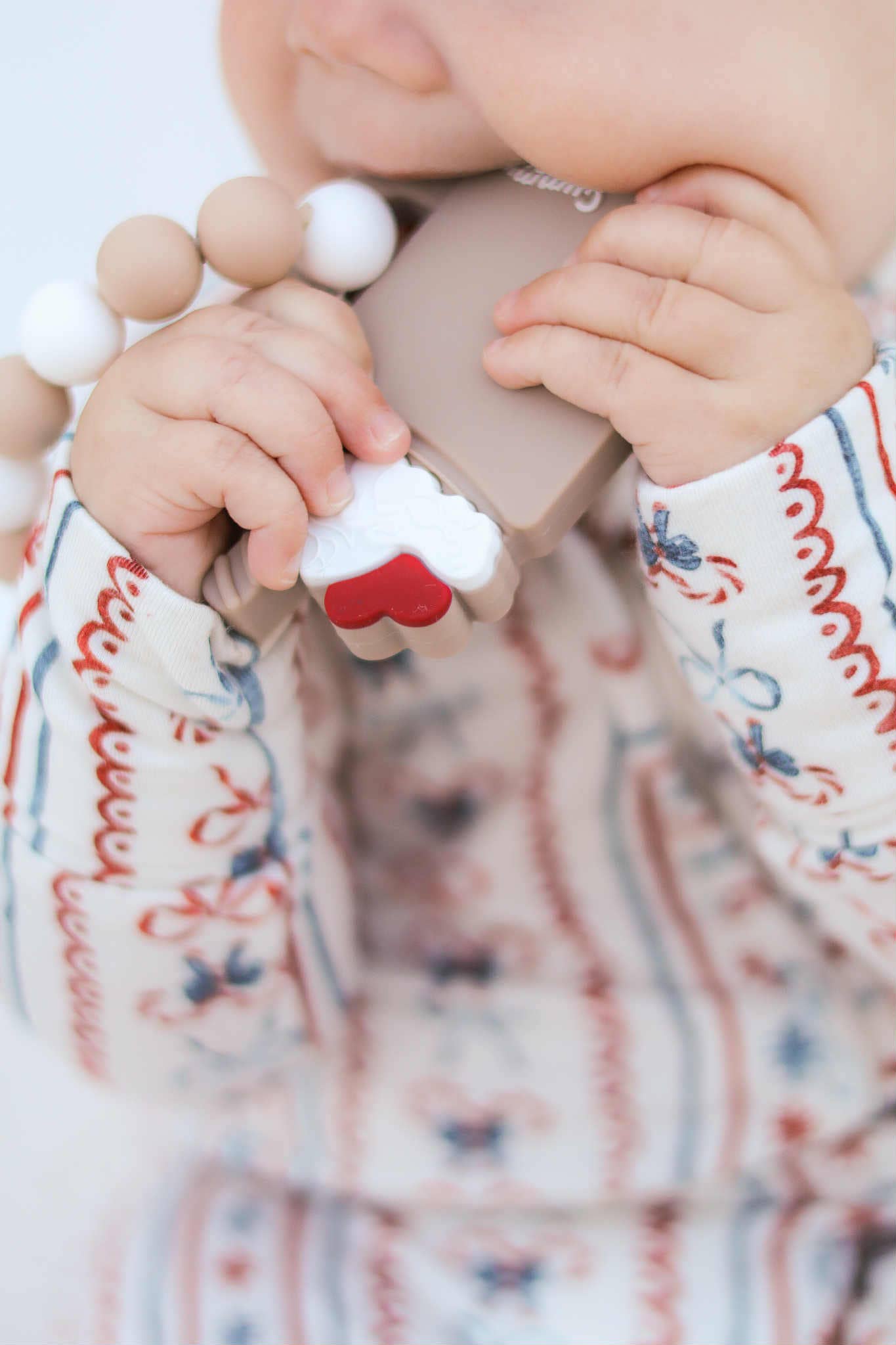 Handheld Milkshake Teether Ring Toy for Babies