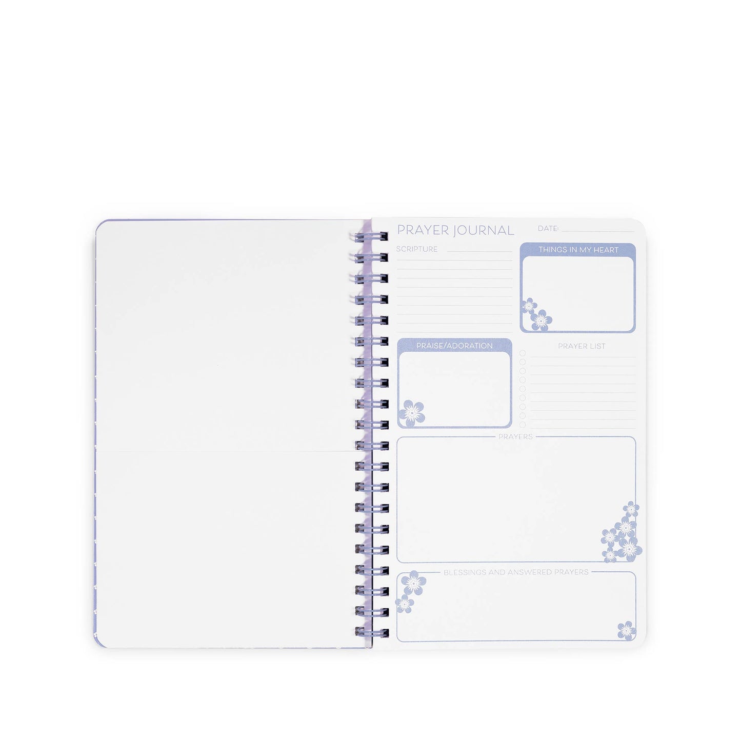 Prayer Journal, Blue Floral