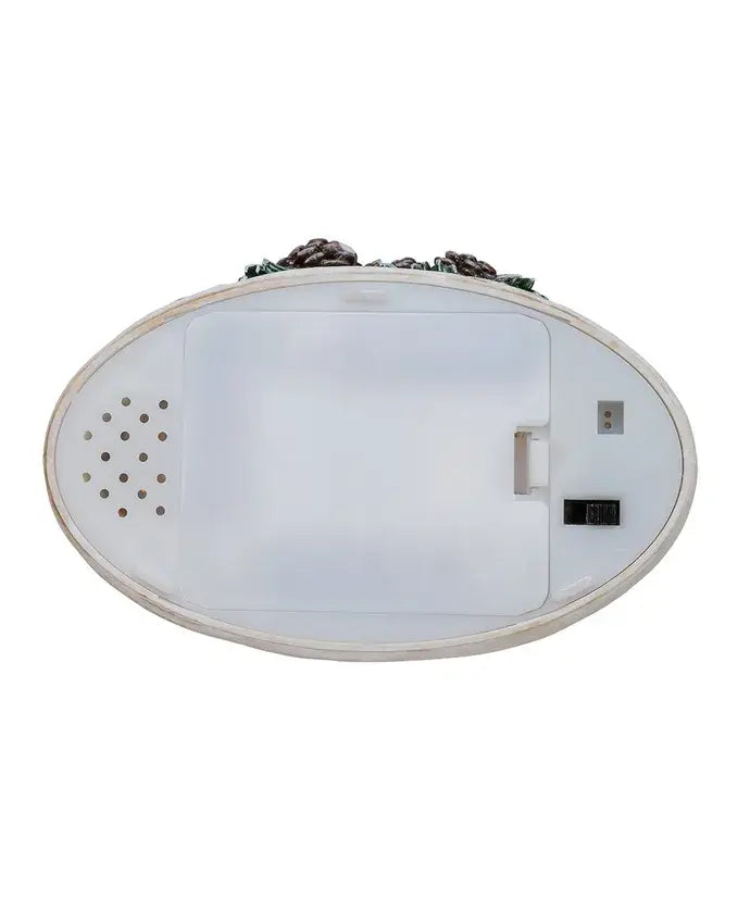 10.875" BO LED Cardinal Lantern+Spinning Water