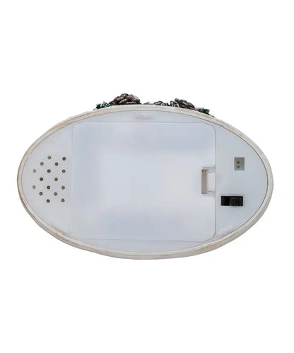10.875" BO LED Cardinal Lantern+Spinning Water