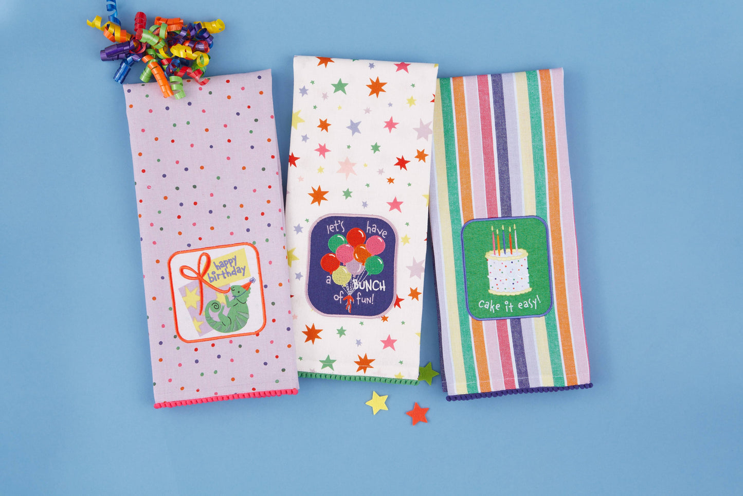 Celebrate Embellished Dishtowel-assorted-sold seperatly