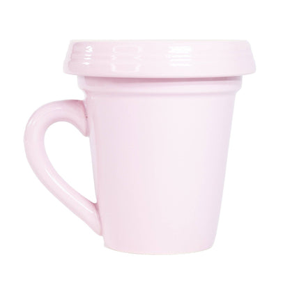 Divinity Boutique - Pink Flower Pot Mug - “Awesome Mom” Without Scripture