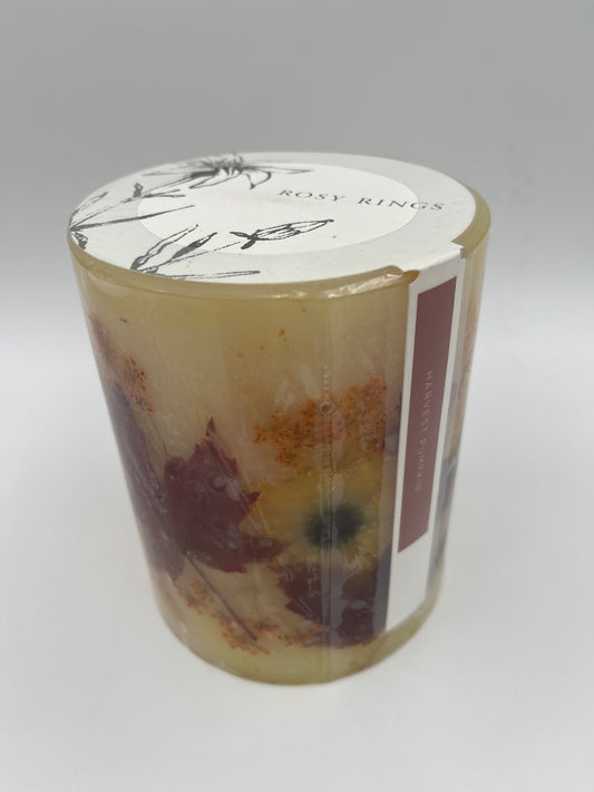 Small Round Botanical Candle-Harvest Pumpkin