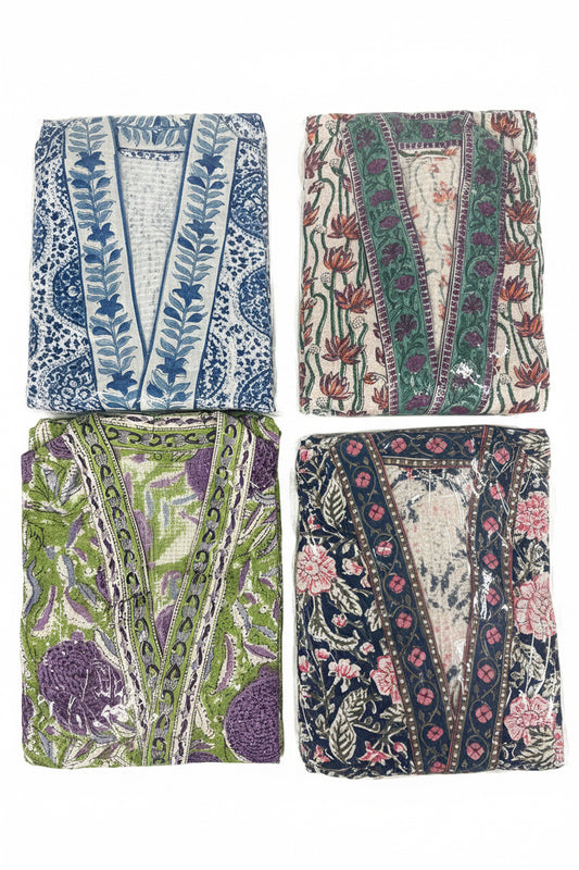 Bath Robe Waffle Texture - Assorted