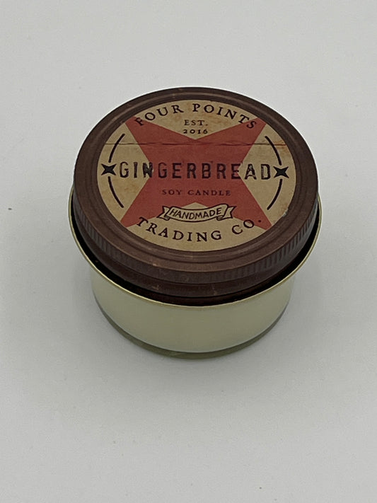 Vela de soja de 4 oz con forma de pan de jengibre