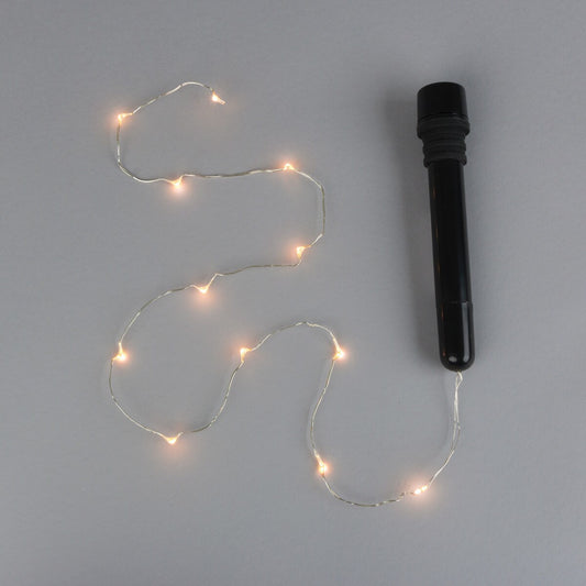 2'L Wine Bottle Light String with Warm White Micro LED Lights
