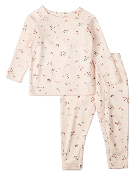 2 Pc Pajama Set-Cameo Florals