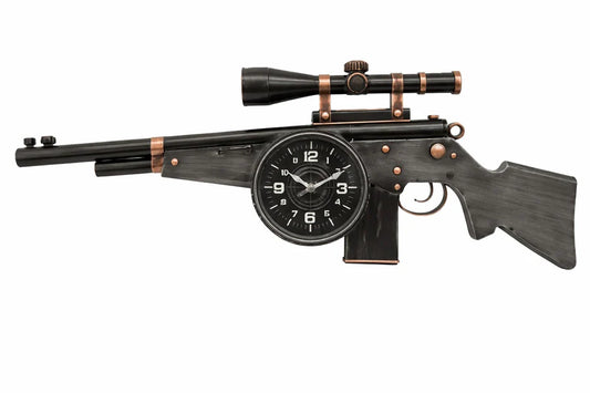 Vintage Rifle Metal Wall clock