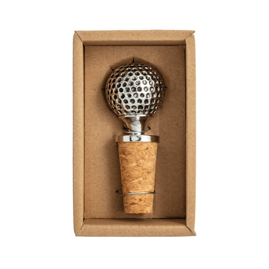 Golf Ball Metal Bottle Stopper