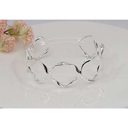 Twisted Circle Cuff  Bracelet