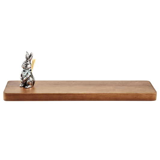 Metal Bunny Toothpick Board 2pc set