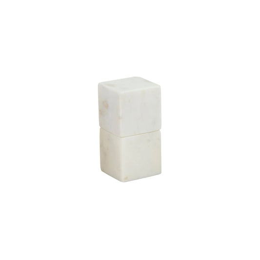 White Marble Cube Salt & pepper set