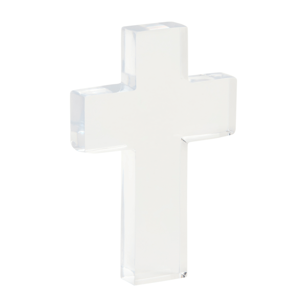 Acrylic cross -scripture-Ephesians 5:31