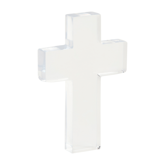 Acrylic cross -scripture-Ephesians 5:31