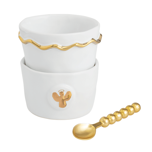 Angel Gold Intaglio Tidbit Set