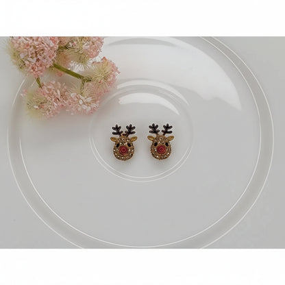 Reindeer Post Earrings