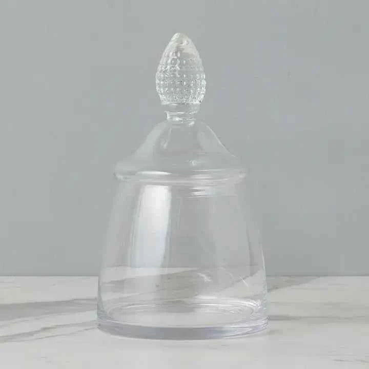 Glass Teardrop Jar with lid- large Only