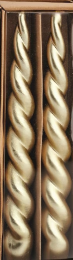 Gold Christmas Taper Candle - Assorted