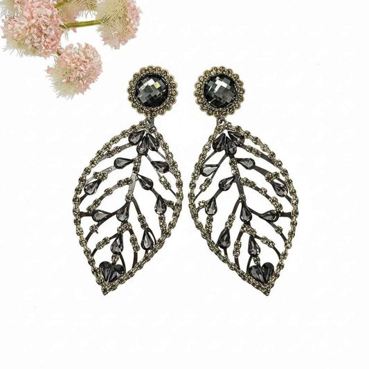 Handmade Fancy Leaf Dangle Earrings