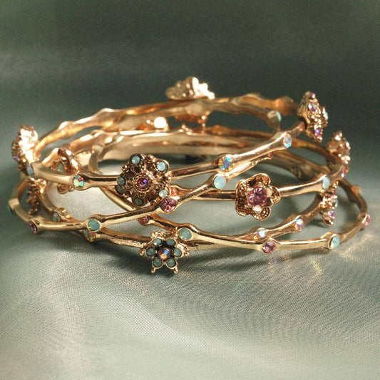 Retro Bangle Bracelet Set of 5