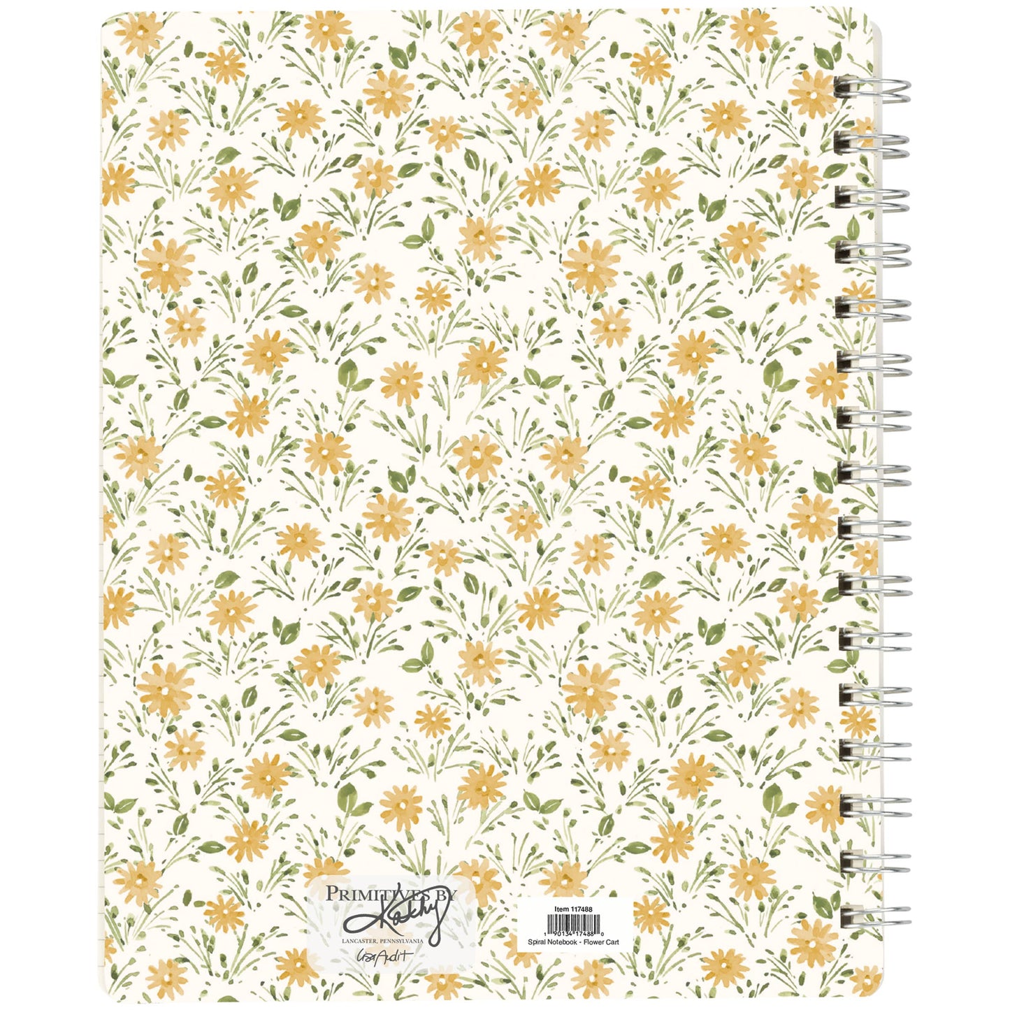 Flower Cart Spiral Notebook