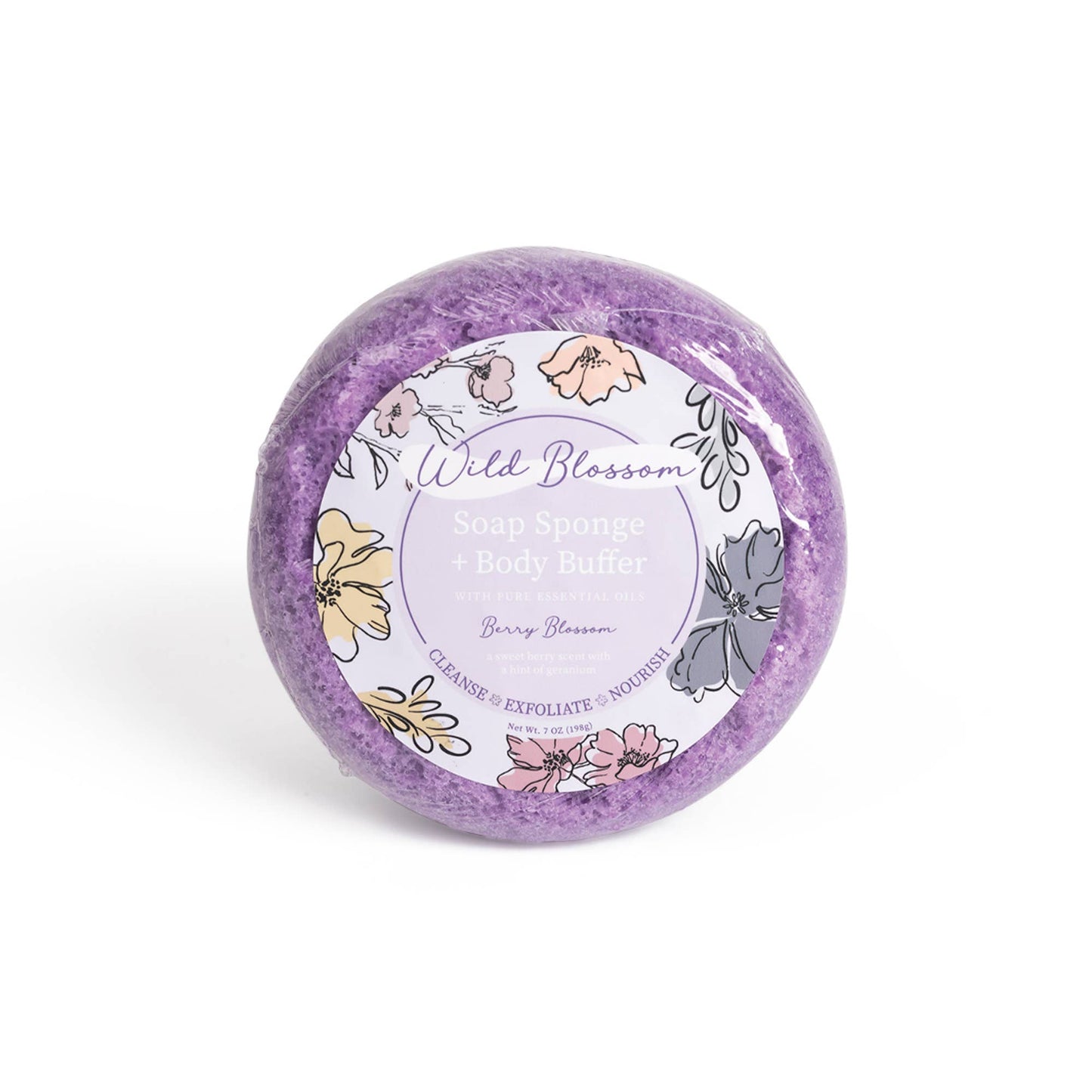 Soap Infused Body Buffer-Berry Blossom