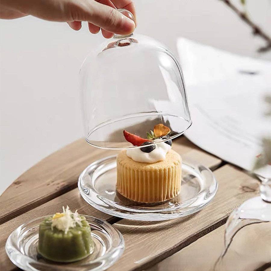 Glass Dome Display Cloche with Base