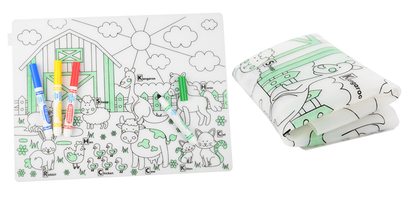 Reusable Silicone Coloring Placemats - Gift for Kids