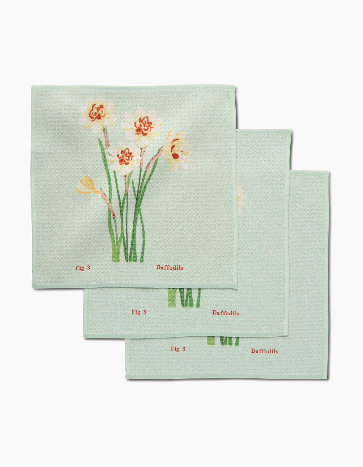 March Daffodils Dishcloth Set