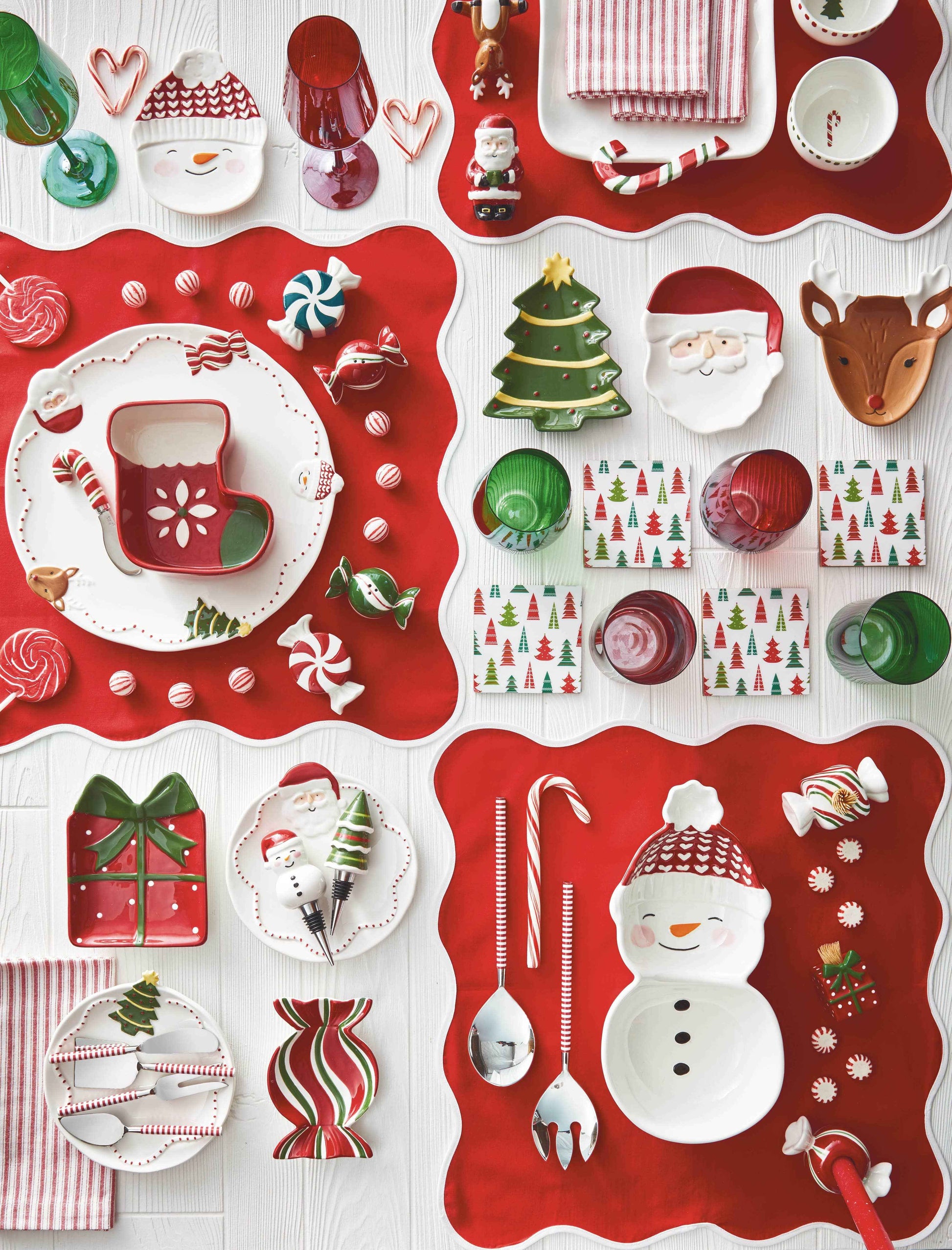Stocking Bowl & Candy Cane Spreader Set of 2 Earthenware: Multi / Earthenware, stainless steel spreader / Bowl: dishwasher safe. may get hot in microwave.spreader: hand wash, do not microwave