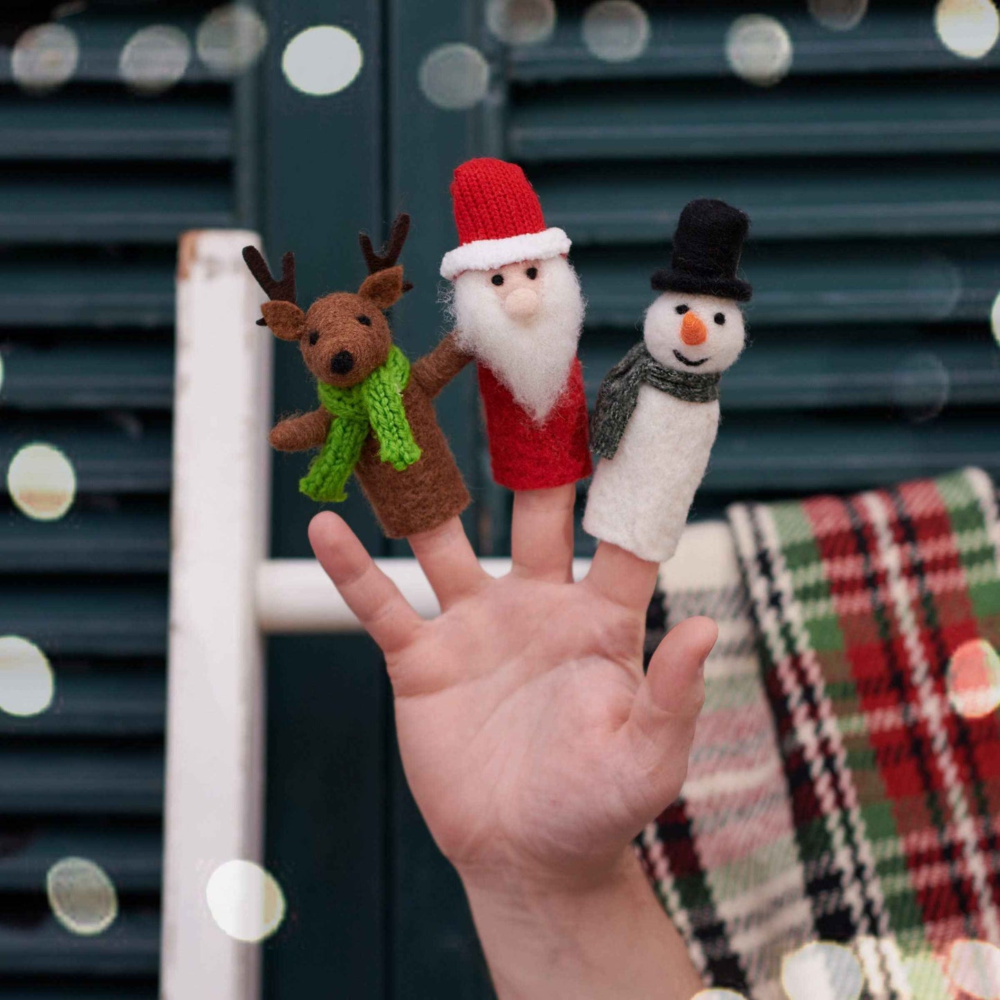 Christmas Finger Puppets Critter Set