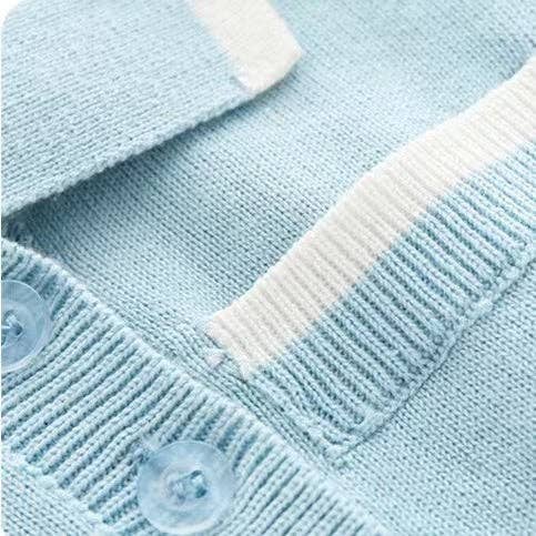Baby Quarter Knitted College Style Rompers