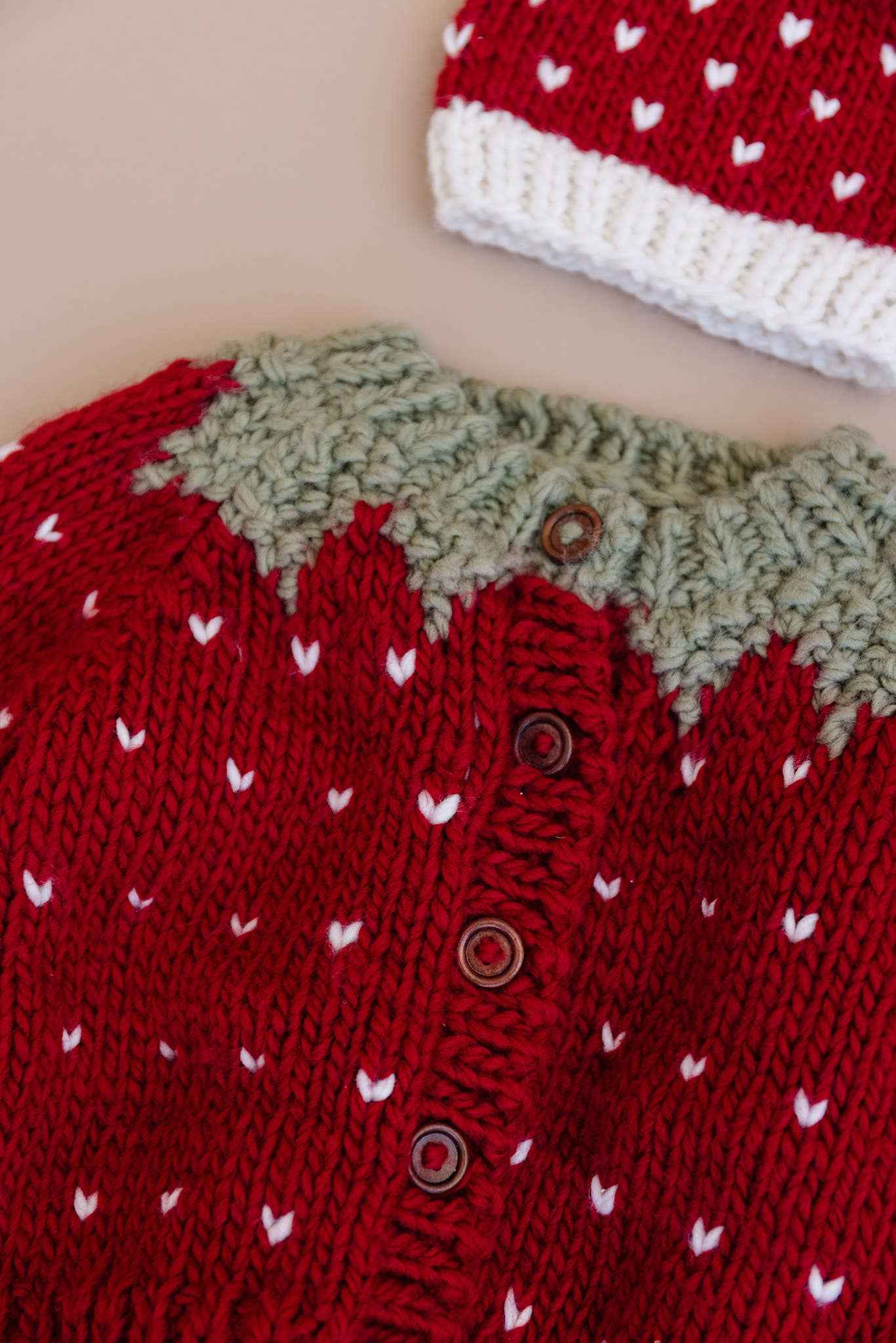Strawberry Cardigan Baby Kids Sweater Winter Girls Clothing: Red / NB 0-6m