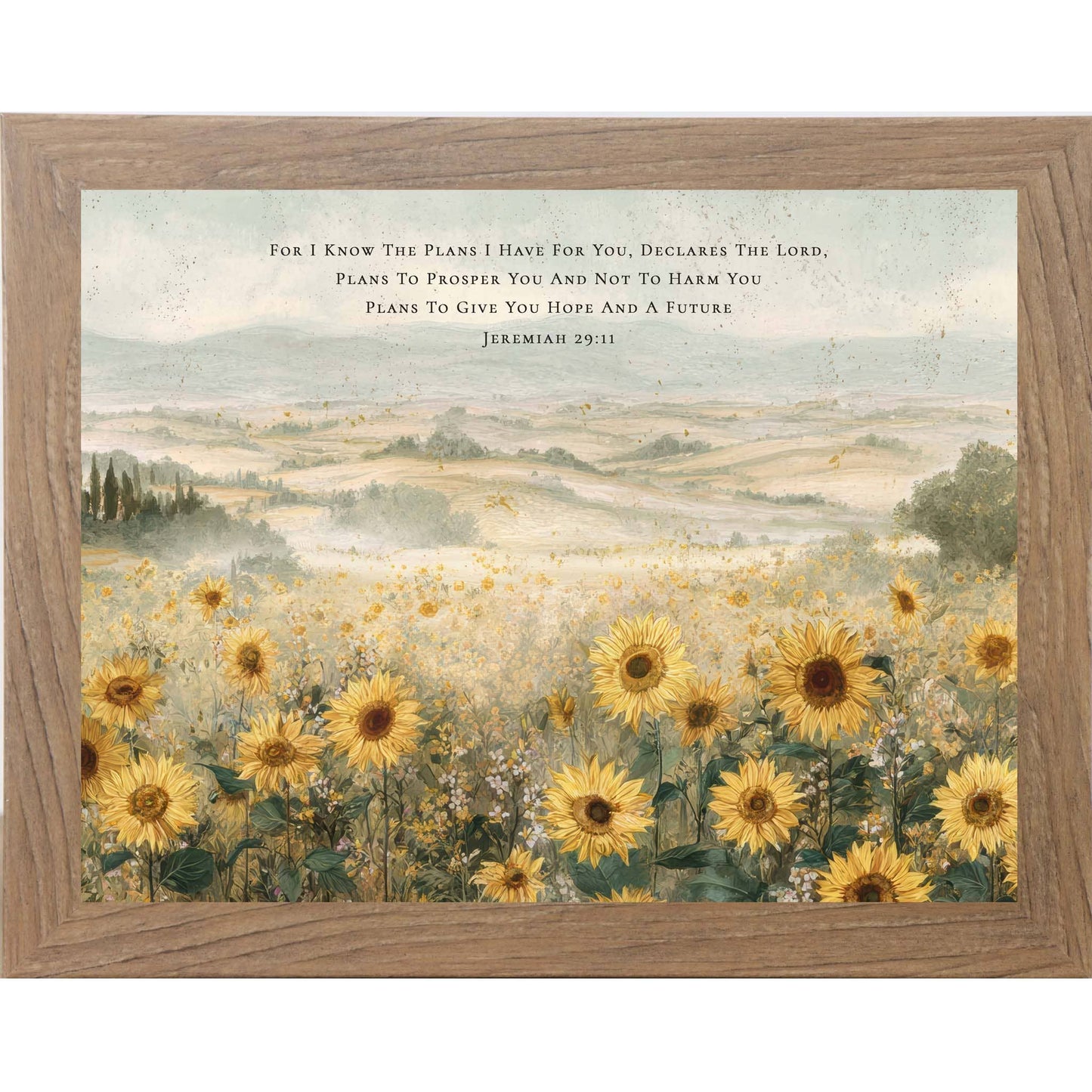 Sunflowers of Hope and a Future – Jeremiah 2911 Framed Art
