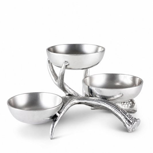 Antler 3-Tiered Bowl