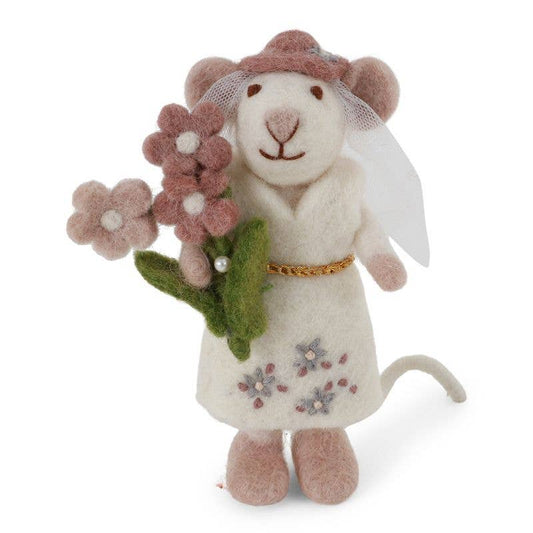 Gry and Sif - Small White Mouse - Bride