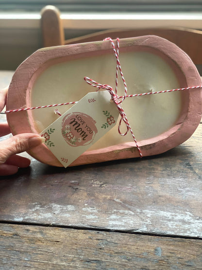 Pink Dough Bowl Candle