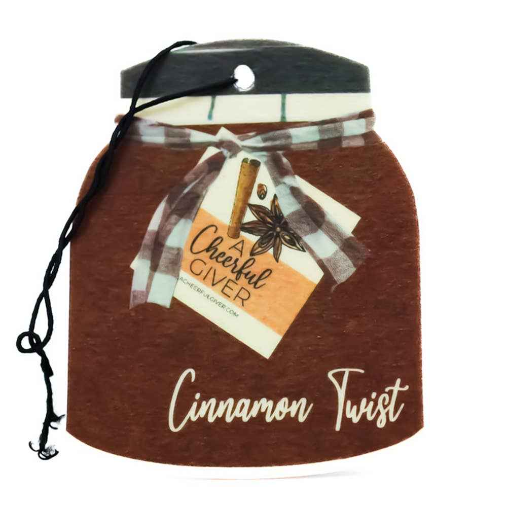 Car Air Freshener (16/box) - Cinnamon Twist