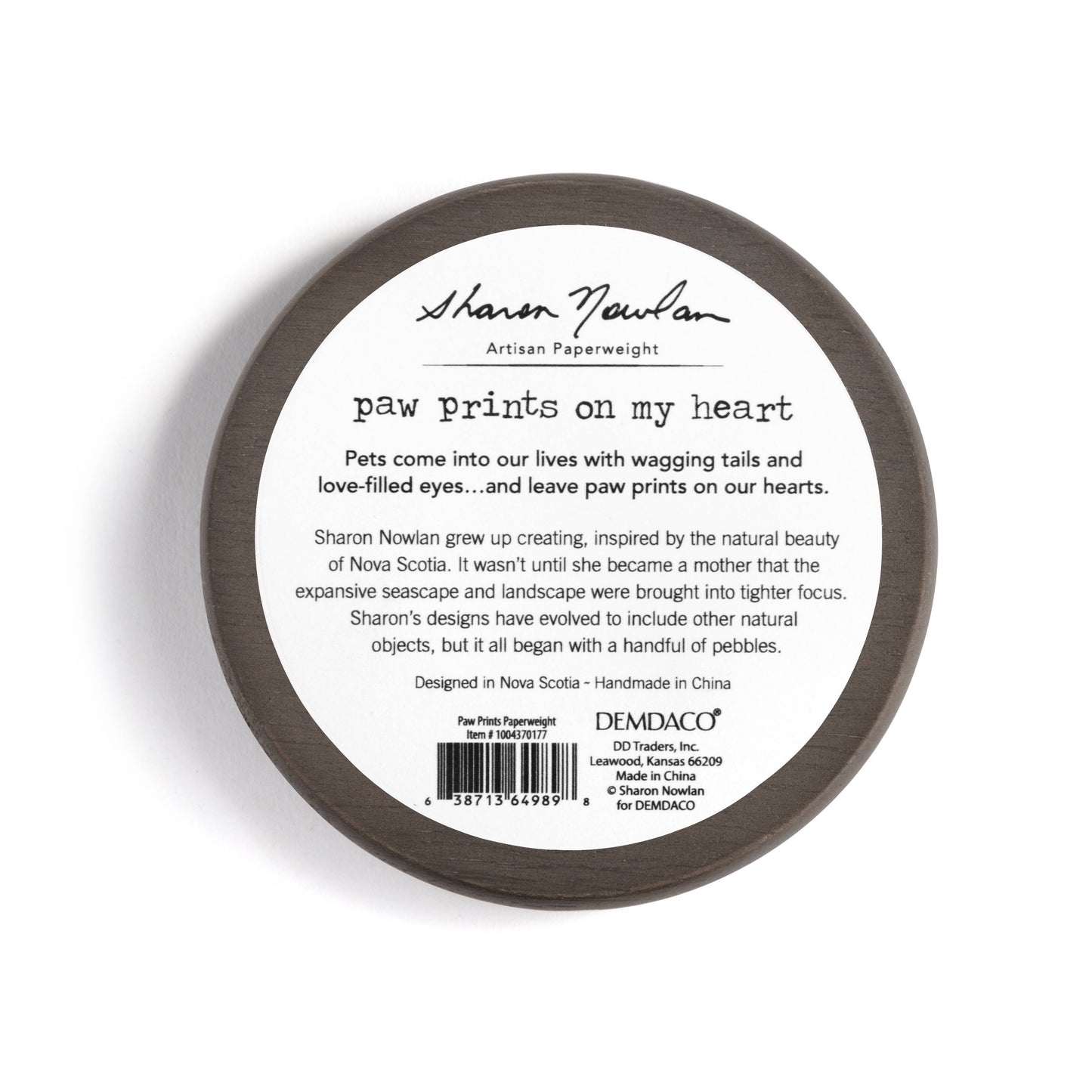 DEMDACO - Paw Prints Paperweight