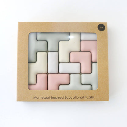 Pentomino Silicone Puzzle – Montessori Shape & Logic Toy